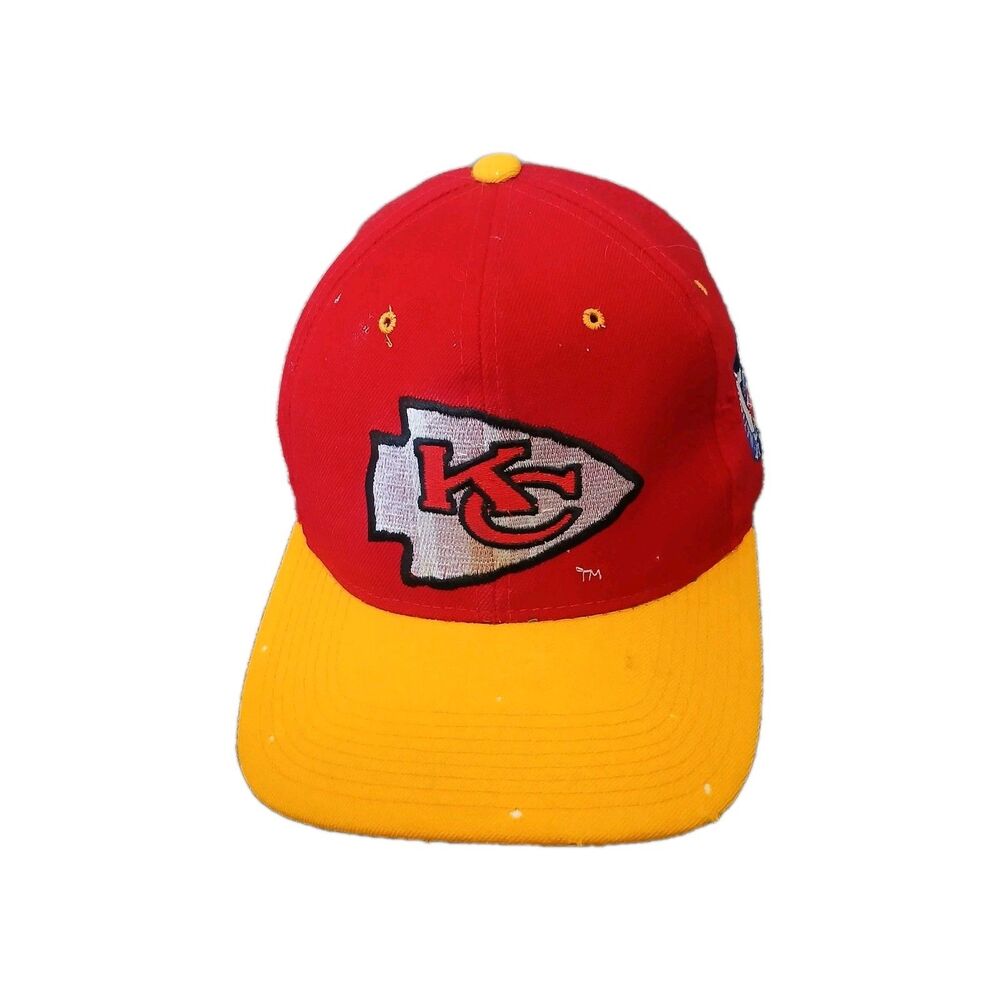Starter Kansas City Chiefs Snapback Vtg Hat Cap OSFA Casual NFL Size 7 1/4